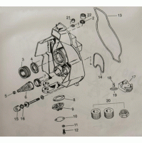 Transom Assembly For Gimbal Housing-MC-1, MR, Alpha I, Alpha I Gen II